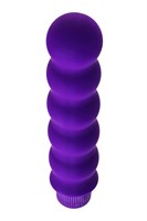 Фиолетовый фигурный вибратор - 17 см. - фото 158621