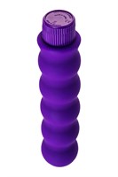 Фиолетовый фигурный вибратор - 17 см. - фото 158622