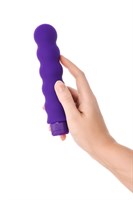 Фиолетовый фигурный вибратор - 17 см. - фото 158626
