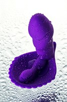 Фиолетовый вибратор для ношения в трусиках - фото 1361683