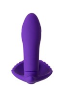 Фиолетовый вибратор для ношения в трусиках - фото 1361675