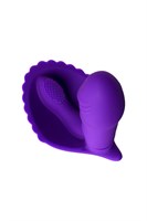 Фиолетовый вибратор для ношения в трусиках - фото 1361676