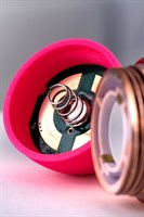 Розовый рельефный вибростимулятор точки G - 16 см. - фото 158675