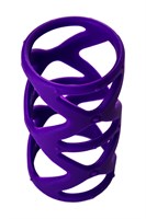 Фиолетовая насадка-сетка на пенис - 7,5 см. - фото 55909