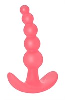 Розовая анальная пробка Bubbles Anal Plug - 11,5 см. - фото 158937