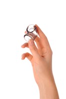 Дымчатое эрекционное кольцо с фиксацией мошонки - фото 1361716