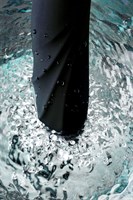 Чёрный вибратор WANAME Storm со стимулирующими рёбрами - 22,5 см. - фото 159213