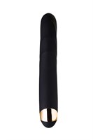 Чёрный вибратор WANAME Thunder с клиторальным отростком - 24,2 см. - фото 82527
