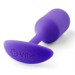 Фиолетовая пробка для ношения B-vibe Snug Plug 2 - 11,4 см. - фото 1170827