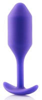Фиолетовая пробка для ношения B-vibe Snug Plug 2 - 11,4 см. - фото 1170830