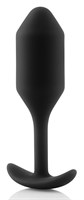 Чёрная пробка для ношения B-vibe Snug Plug 2 - 11,4 см. - фото 1361762