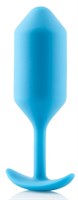 Голубая пробка для ношения B-vibe Snug Plug 3 - 12,7 см. - фото 1361767