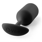 Чёрная пробка для ношения B-vibe Snug Plug 3 - 12,7 см. - фото 82672