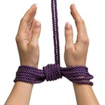 Фиолетовая веревка для связывания Want to Play? 10m Silky Rope - 10 м. - фото 56345