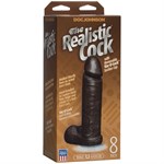 Коричневый фаллоимитатор The Realistic Cock 8” with Removable Vac-U-Lock Suction Cup - 20,57 см. - фото 82746