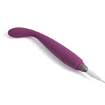 Фиолетовый гибкий тонкий вибратор Coco для G-стимуляции - 18,2 см. - фото 82802