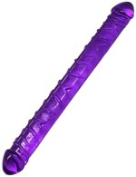 Фиолетовый фаллоимитатор Twin Peaks - 33,5 см. - фото 159845