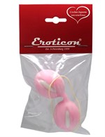 Розовые вагинальные шарики для тренировки интимных мышц - фото 1171217