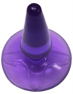 Фиолетовая анальная пробка Butt Plug на присоске - 11 см. - фото 159873