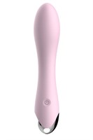 Нежно-розовый вибростимулятор Loving - 18 см. - фото 160508