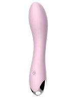 Нежно-розовый вибростимулятор Loving - 18 см. - фото 160507