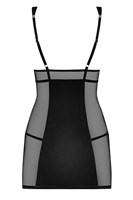 Облегающее платье с прозрачными вставками по бокам и 3 шипами под лифом - фото 160757