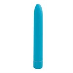 Голубой вибромассажер Climax Smooth 7  Vibe - 17,8 см. - фото 57017