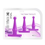Набор фиолетовых анальных стимуляторов Climax Anal Tush Teaser Training Kit - фото 160984