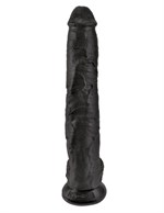 Чёрный фаллоимитатор-гигант 14  Cock with Balls - 37,5 см. - фото 83718