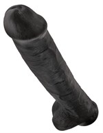 Чёрный фаллоимитатор-гигант 15  Cock with Balls - 40,6 см. - фото 1172561