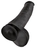 Чёрный фаллоимитатор-гигант 15  Cock with Balls - 40,6 см. - фото 1172562