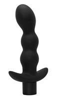 Чёрный анальный вибромассажёр Naughty - 14,5 см. - фото 1336329