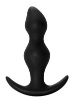 Чёрная фигурная анальная пробка Fantasy - 12,5 см. - фото 1397363