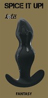 Чёрная фигурная анальная пробка Fantasy - 12,5 см. - фото 1397364