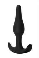Чёрная анальная пробка Starter - 10,5 см. - фото 1410546