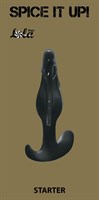 Чёрная анальная пробка Starter - 10,5 см. - фото 1410547