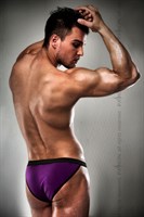 Фиолетовые мужские трусы-слипы - фото 57355