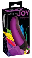 Фиолетовый мини-вибратор Colorful Joy - 13 см. - фото 163477