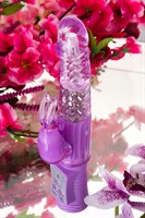 Фиолетовый вибратор High-Tech fantasy - 22,5 см. - фото 1397864