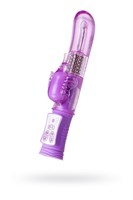 Фиолетовый вибратор High-Tech fantasy с бабочкой для клитора - 22,4 см. - фото 85865
