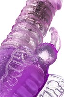 Фиолетовый хай-тек вибратор High-Tech fantasy с вращением бусин - 24,5 см. - фото 58124