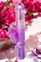 Фиолетовый хай-тек вибратор High-Tech fantasy с вращением бусин - 24,5 см. - фото 58126