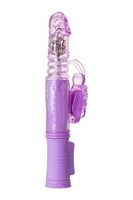 Фиолетовый хай-тек вибратор High-Tech fantasy с вращением бусин - 24,5 см. - фото 58116