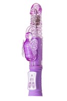Фиолетовый хай-тек вибратор High-Tech fantasy с вращением бусин - 24,5 см. - фото 164397