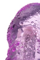 Фиолетовый вибратор High-Tech fantasy с клиторальным лепестком - 21 см. - фото 164427