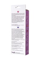 Фиолетовый вибратор High-Tech fantasy с клиторальным лепестком - 21 см. - фото 164420