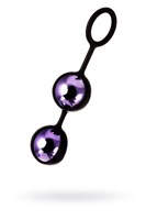 Фиолетово-черная вагинальные шарики TOYFA A-toys - фото 85889