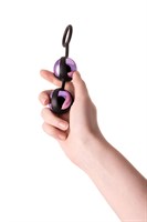 Фиолетово-черная вагинальные шарики TOYFA A-toys - фото 85892