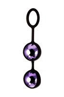 Фиолетово-черная вагинальные шарики TOYFA A-toys - фото 94118