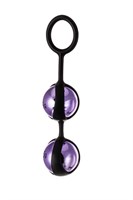 Фиолетово-чёрный набор вагинальных шариков TOYFA A-toys - фото 164448
